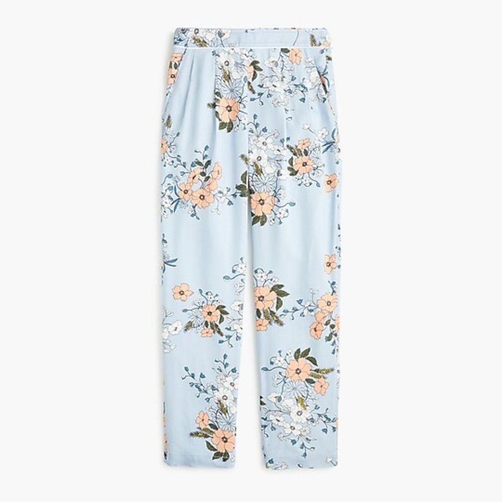 JCrew High-rise floral garden pant